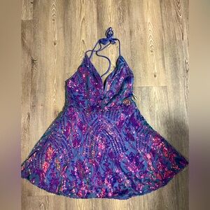 Purple Sequin dress Taylor Swift Eras tour costume